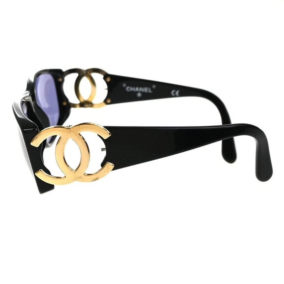CHANEL CC Logos Sunglasses Eye Were Plastic Metal Black 02461 30RL758 main image 15
